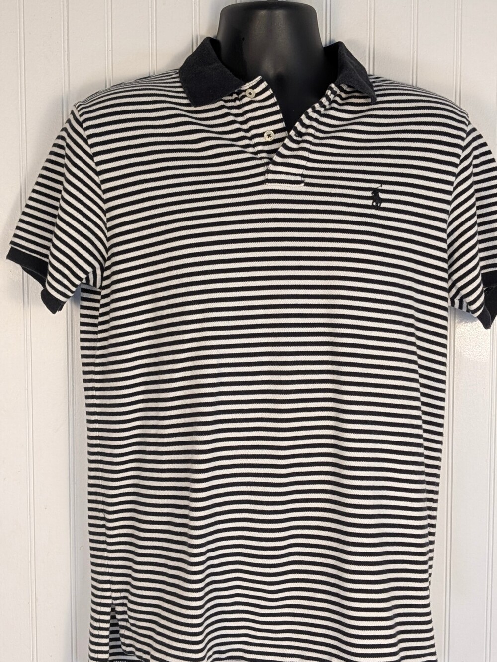 Polo Ralph Lauren Striped Polo Shirt Short Sleeve Size L